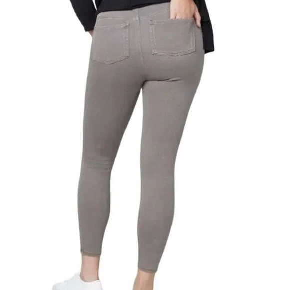 Spanx Womens Jean-ish Ankle Leggings Size Medium Earthy Taupe - Picture 2 of 8